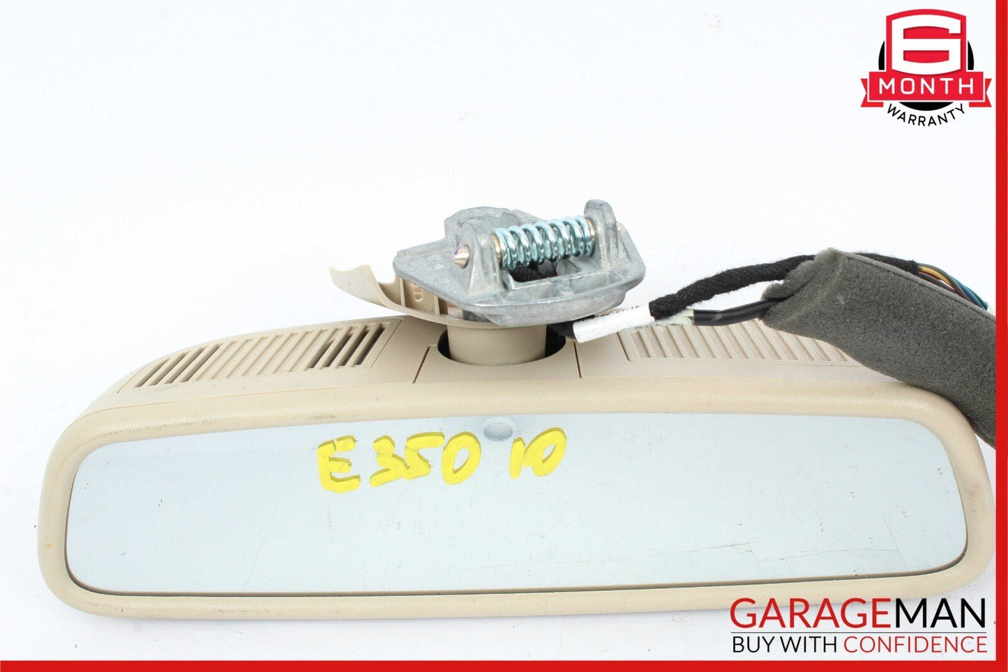 10-16 Mercedes W204 C250 E350 Interior Upper Rear View Mirror Cover Beige OEM