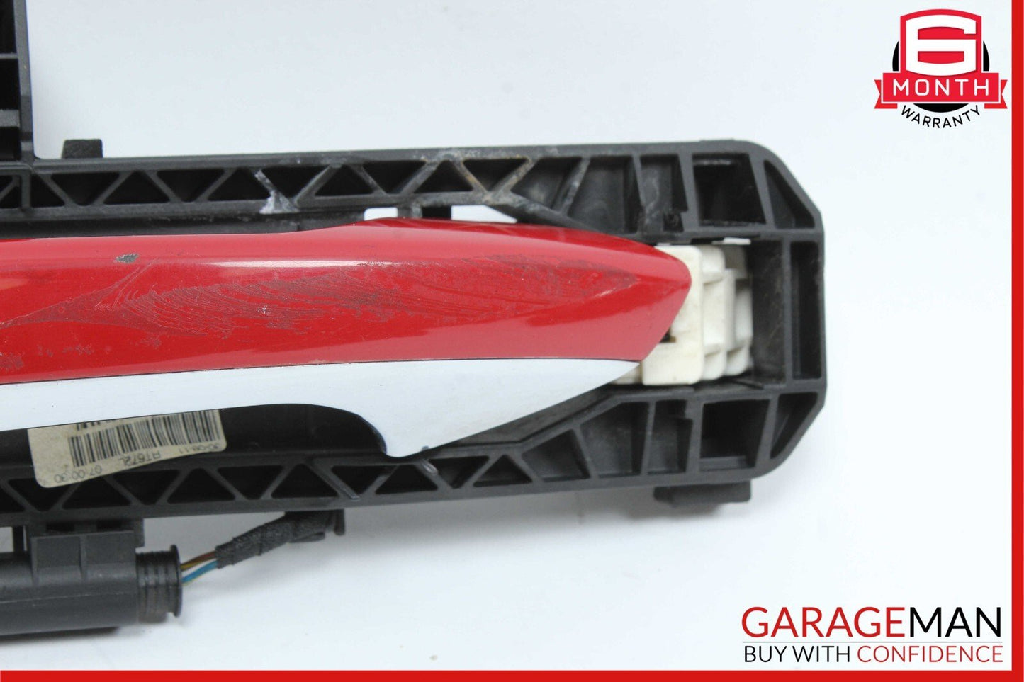 12-14 Mercedes W204 C250 C300 Rear Left Side Exterior Door Handle Red OEM