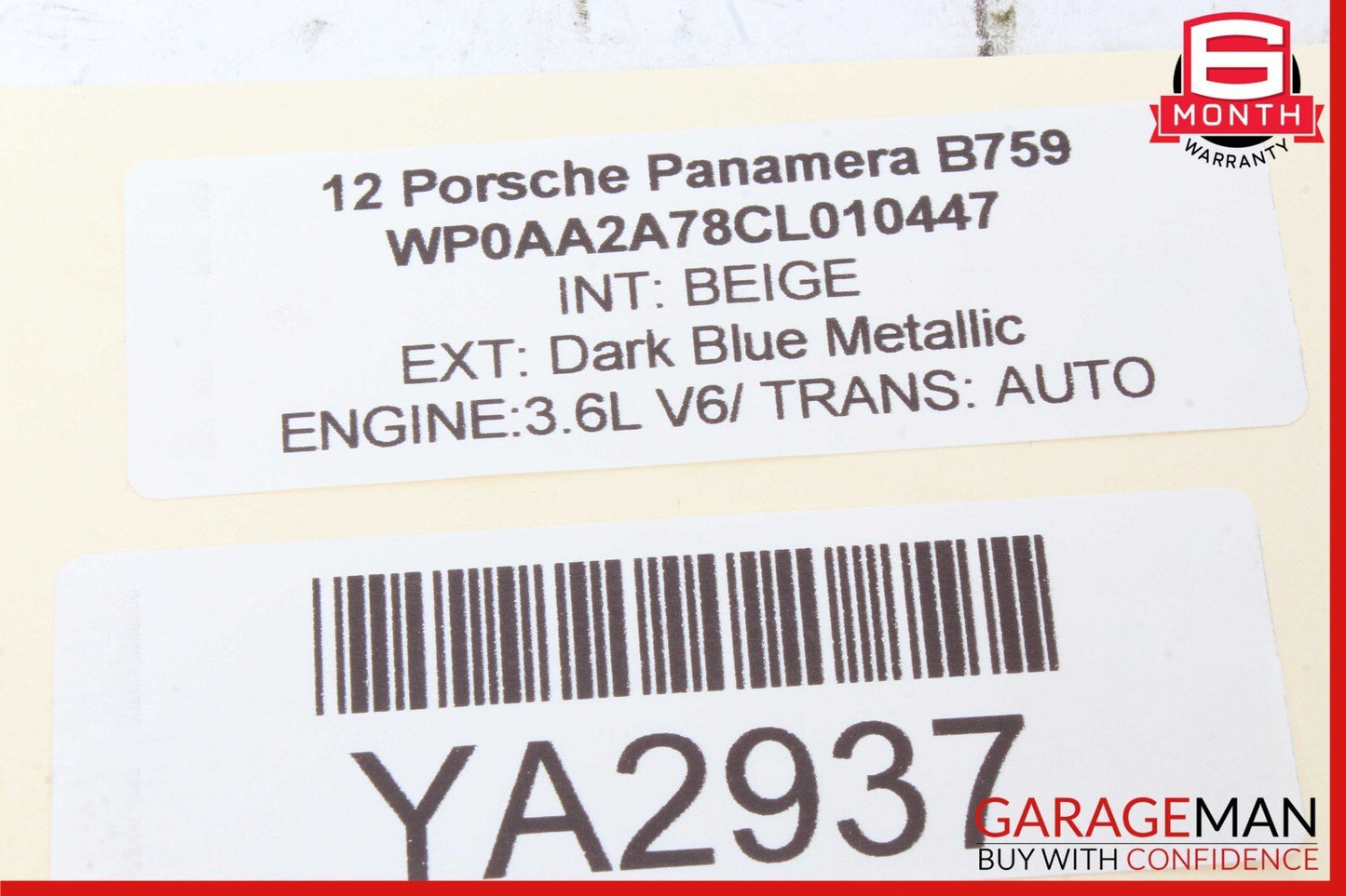 10-12 Porsche Panamera 970 4S GTS Front Right Passenger Side Door Control Module