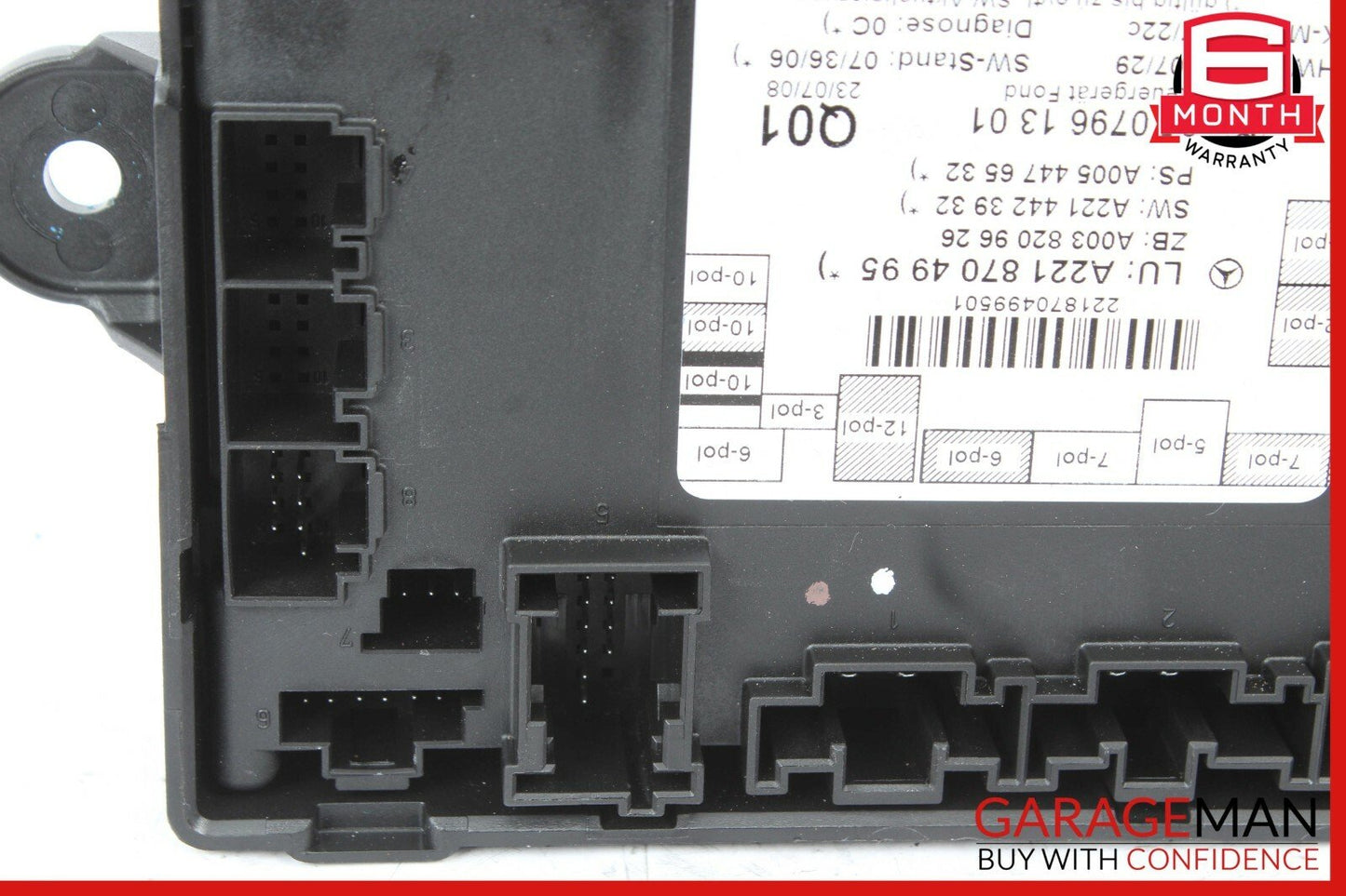 07-13 Mercedes W221 S600 S550 S65 AMG Rear Door Control Module 2218704995 OEM
