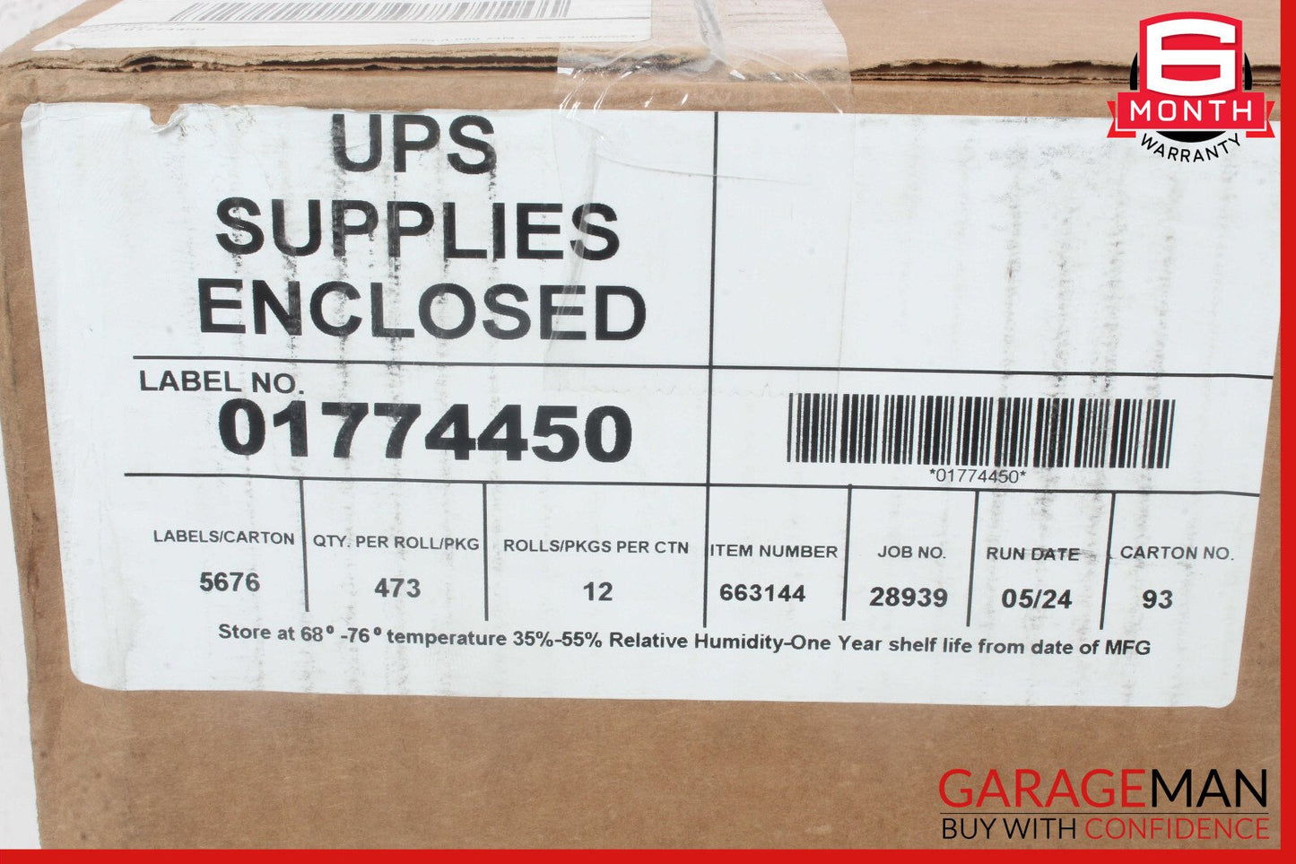 Thermal Label Roll / 12 Rolls