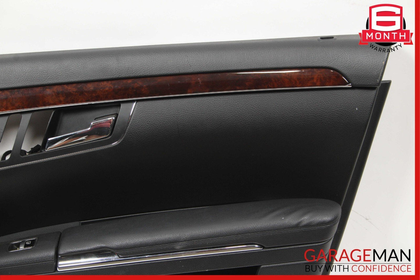10-13 Mercedes W221 S500 Front Right Side Interior Door Trim Panel Cover Black