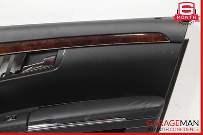 10-13 Mercedes W221 S500 Front Right Side Interior Door Trim Panel Cover Black