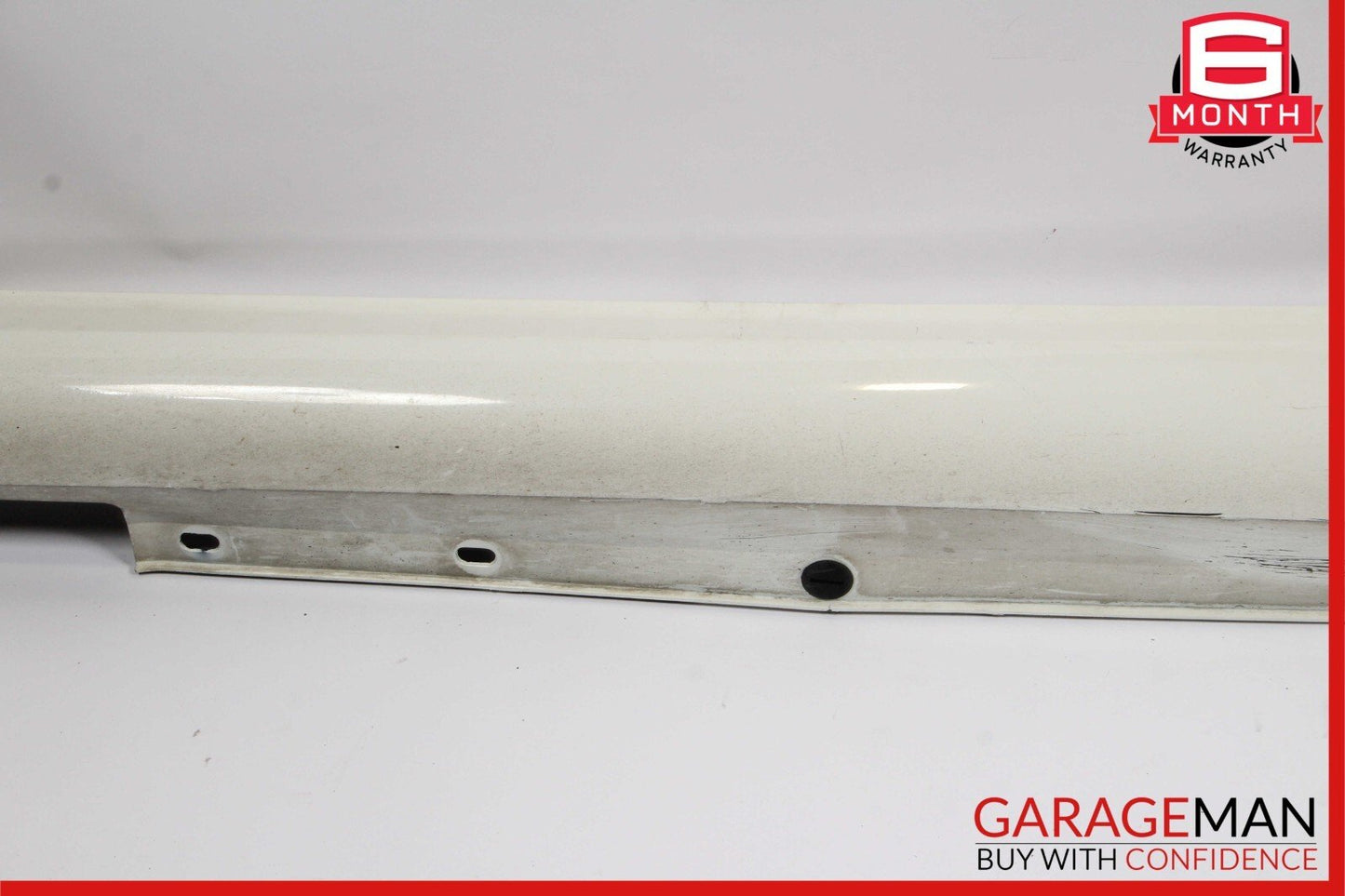 08-14 Mercedes W204 C250 AMG Sport Sedan Left Side Skirt Rocker Moulding White