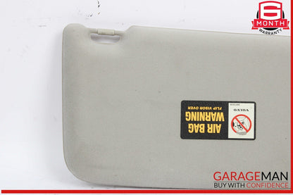 05-09 Volvo S60 Front Left Driver Side Sun Visor Gray OEM