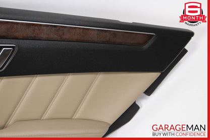 10-13 Mercedes W212 E350 E300 Rear Right Interior Door Panel Trim Assembly Beige