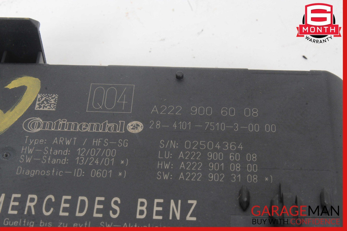 14-18 Mercedes W205 C300 S550 Trunk Lid Liftgate Tail Gate Control Module OEM