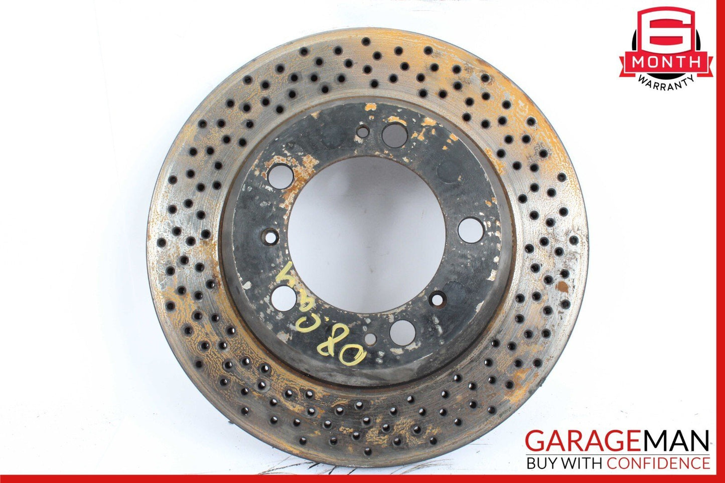 05-12 Porsche Cayman 987 Front Right & Left Drilled Brake Rotor Disc Set OEM