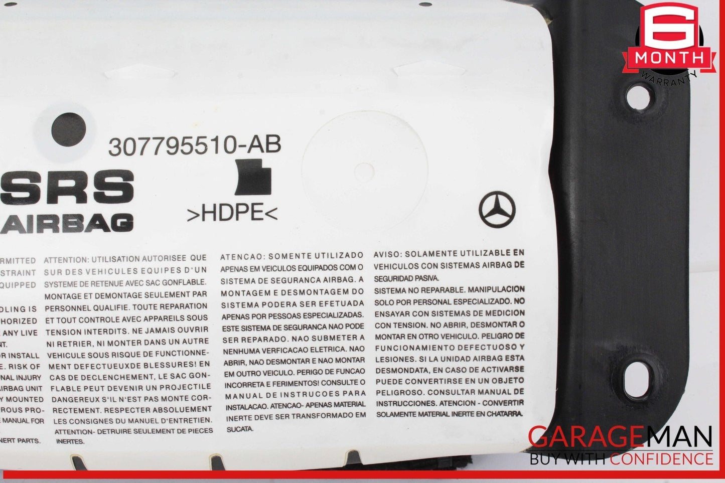 12-20 Mercedes R172 SLK250 SLC300 Right Passenger Side Dash Airbag Air Bag OEM