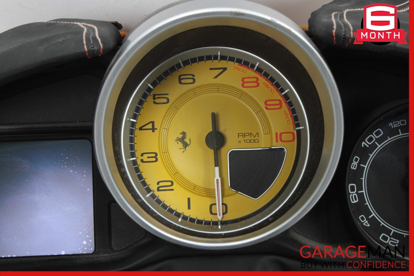 15-18 Ferrari California T Speedometer Head Cluster w/ Trim & Upper Column Cover