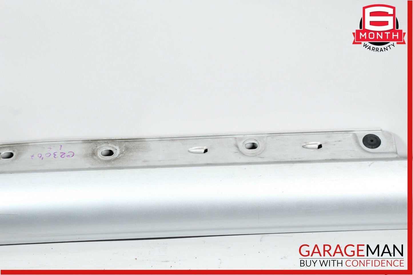 01-07 Mercedes W203 C230 Sport Left Skirt Rocker Panel Molding Bright Silver