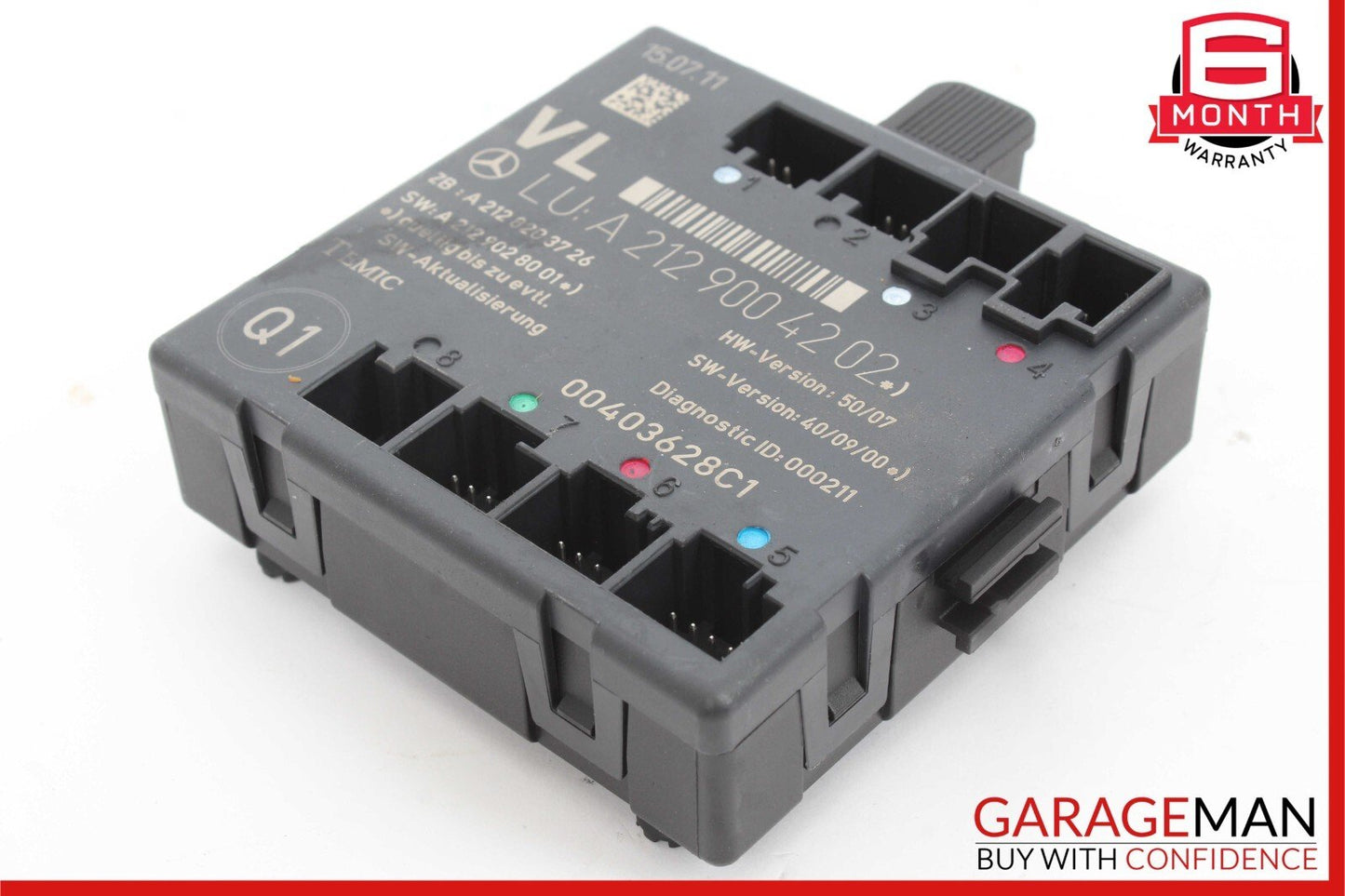 08-18 Mercedes GLK350 E350 C250 SLK350 Front Left Side Door Control Module Unit