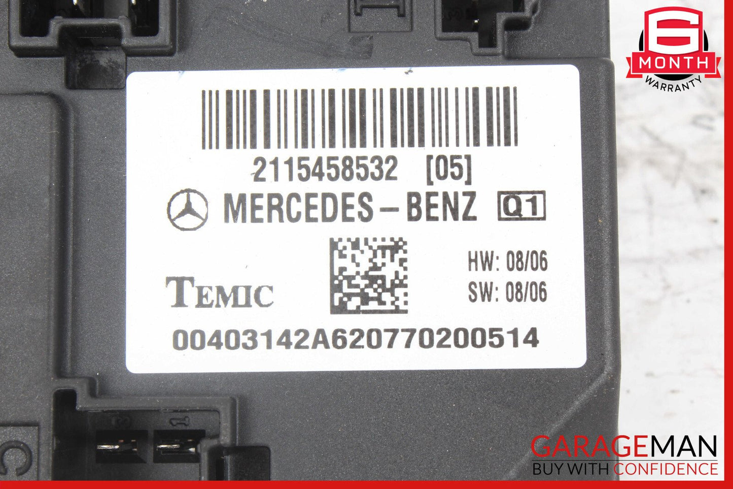 03-11 Mercedes W211 E350 CLS550 Body Control Module BCM 2115455332 OEM