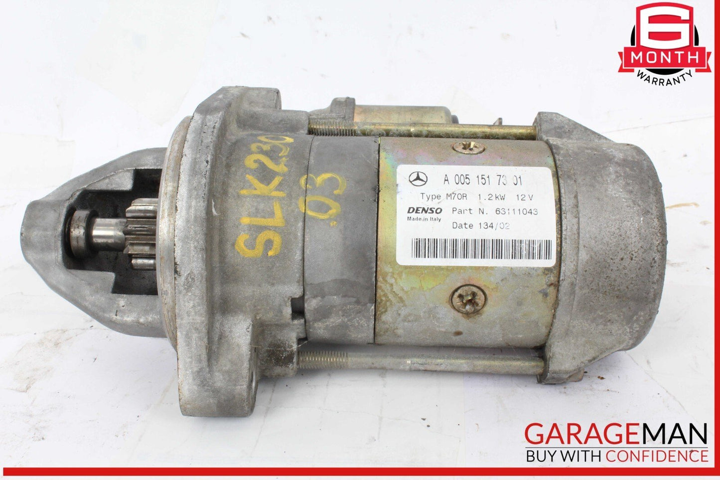 97-04 Mercedes R170 SLK230 Denso Engine Starter Motor 0051517301 OEM