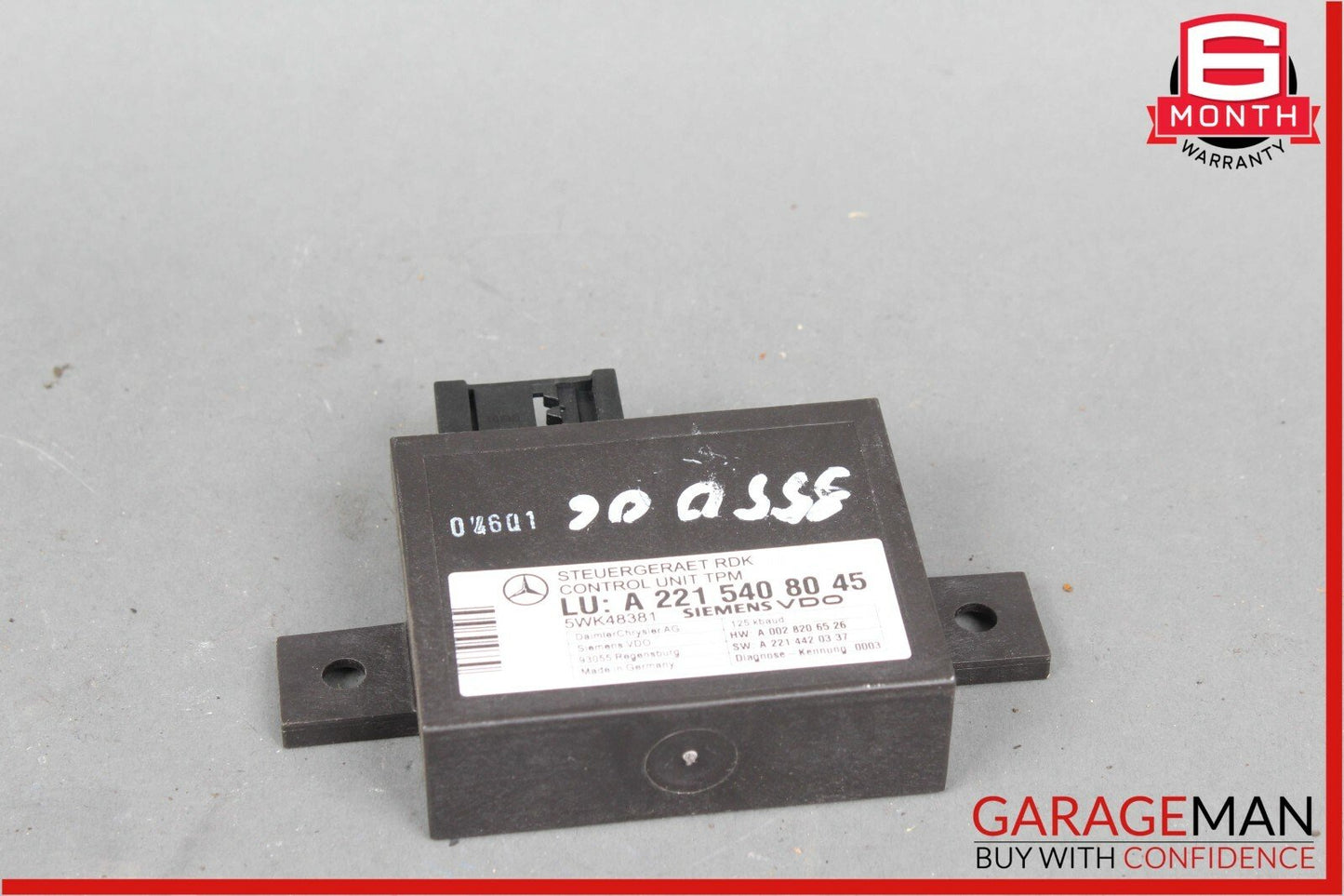 07-13 Mercedes W221 S550 S63 AMG Tire Pressure Monitor Module OEM