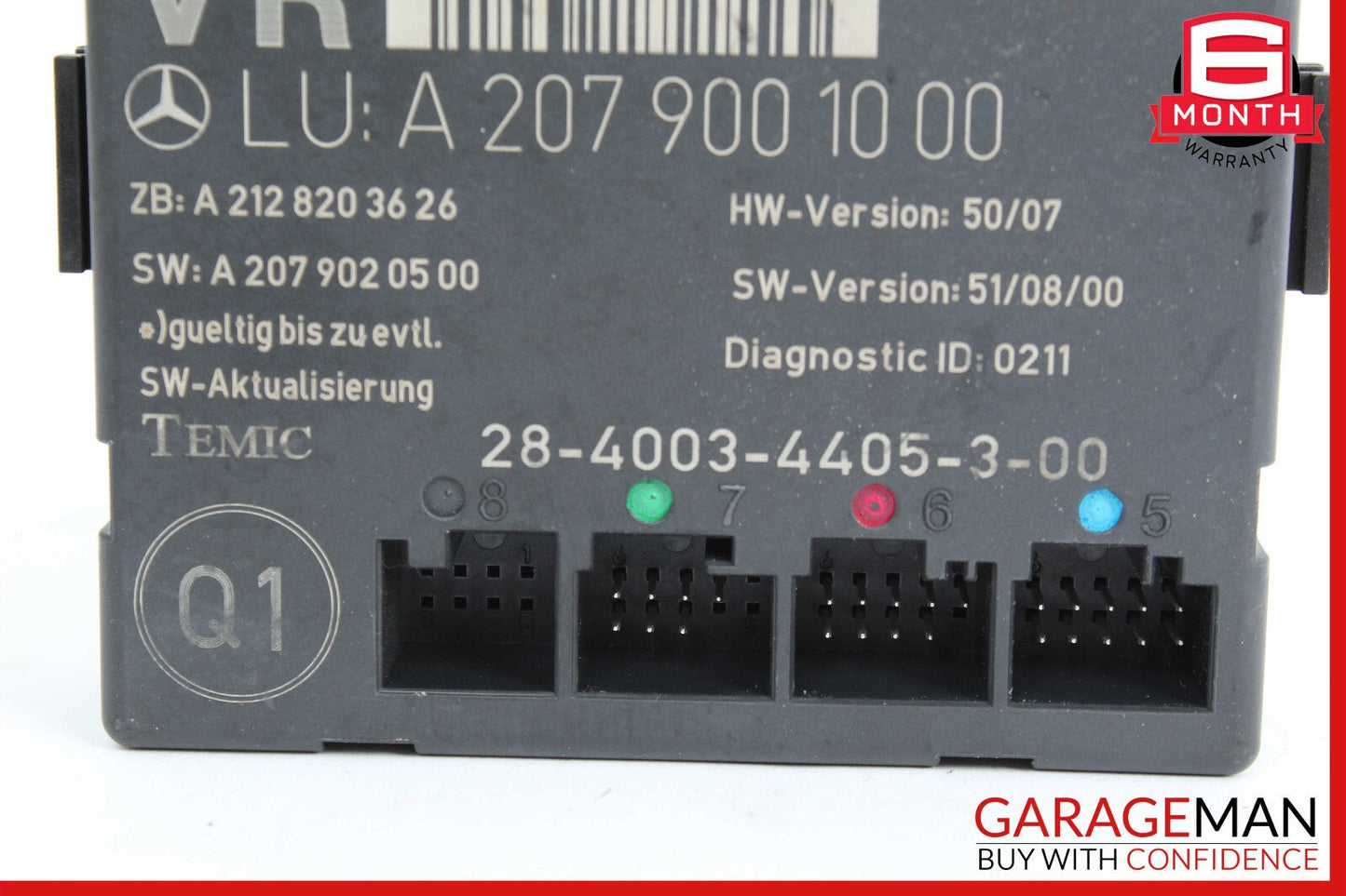 10-13 Mercedes W207 E350 Coupe Front Right Side Door Control Module 2079001000
