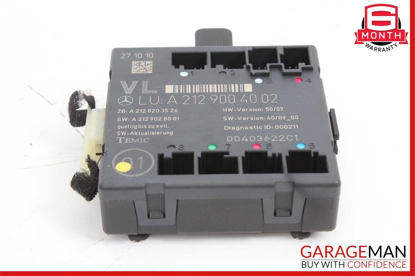 08-14 Mercedes W204 C300 C350 Front Left Driver Side Door Control Module OEM