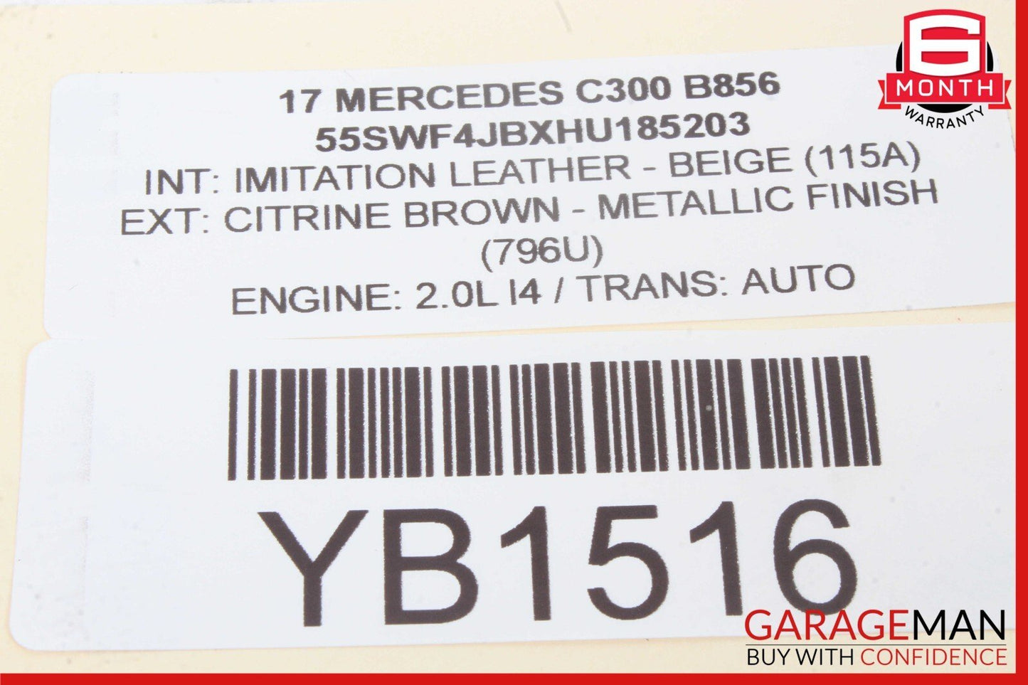 15-23 Mercedes W205 C300 C400 GLC300 Rear Left Side Door Control Module Unit OEM