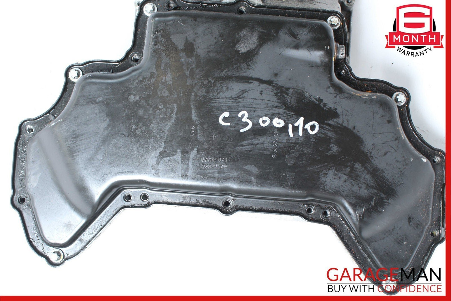 06-11 Mercedes W204 C300 Engine Upper Oil Sump Baffle Pan 2720142102 OEM