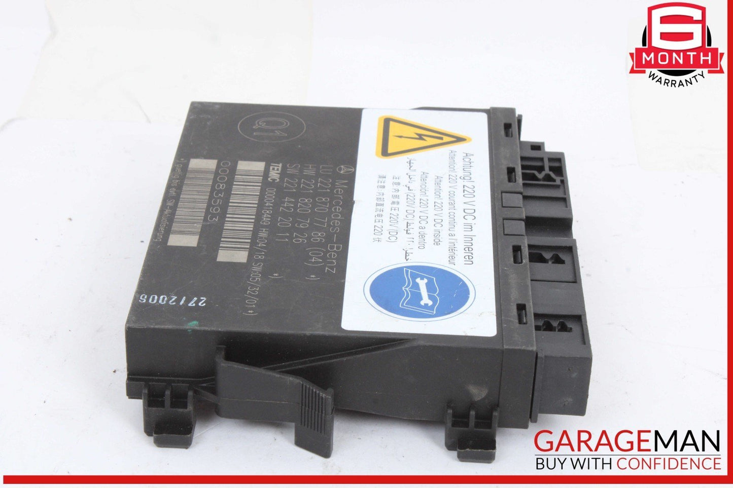 07-10 Mercedes-Benz S550 W221 Seat Contour Control Module 2218707786