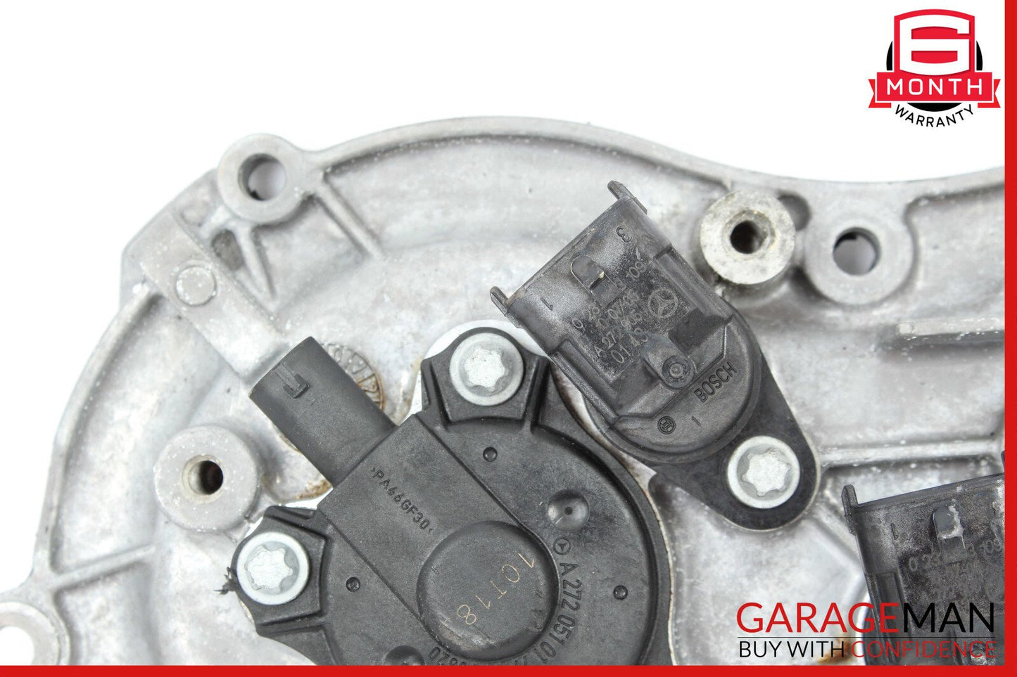 05-13 Mercedes W221 S550 Front Left Side Engine Timing Chain Cover Plate OEM