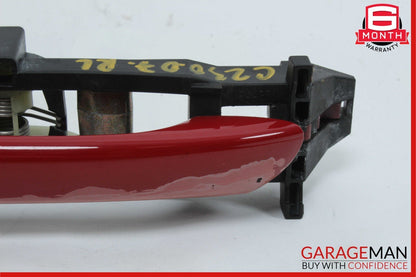 01-07 Mercedes W203 C230 Rear Left Driver Side Exterior Door Handle Red OEM
