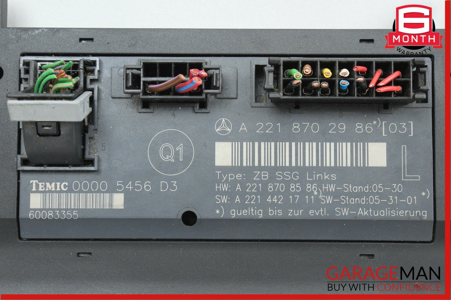 07-13 Mercedes W221 S600 S550 Front Left Side Seat Controller Module Unit