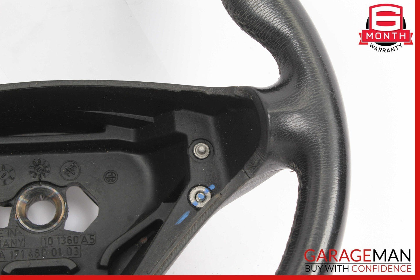 05-07 Mercedes R171 SLK350 C230 C280 3 Spoke Steering Wheel 1714600103 Black OEM