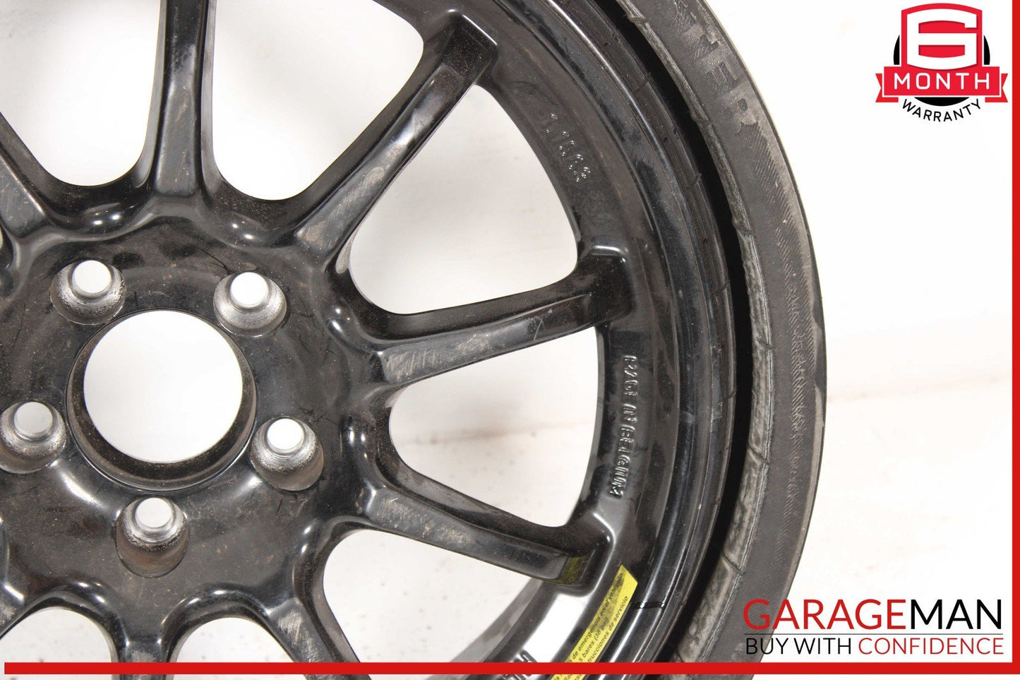 03-12 Mercedes R230 SL500 Emergency Spare Tire Wheel Donut Rim 17" R17