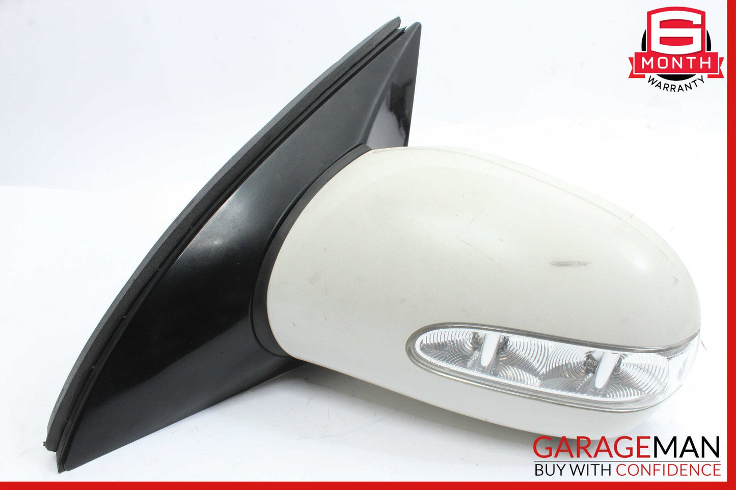 06-10 Mercedes W251 R350 Front Left Side Mirror Door Rear View White OEM