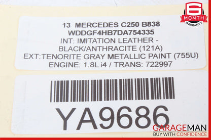 08-18 Mercedes W204 C250 C300 CLS500 E350 Rear Left Door Control Module Unit OEM