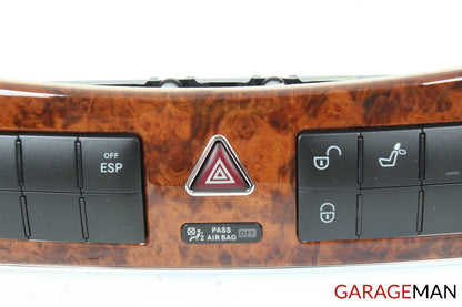 05-09 Mercedes W209 CLK350 Center Dash Heated Seat ESP Hazard Switch Control OEM