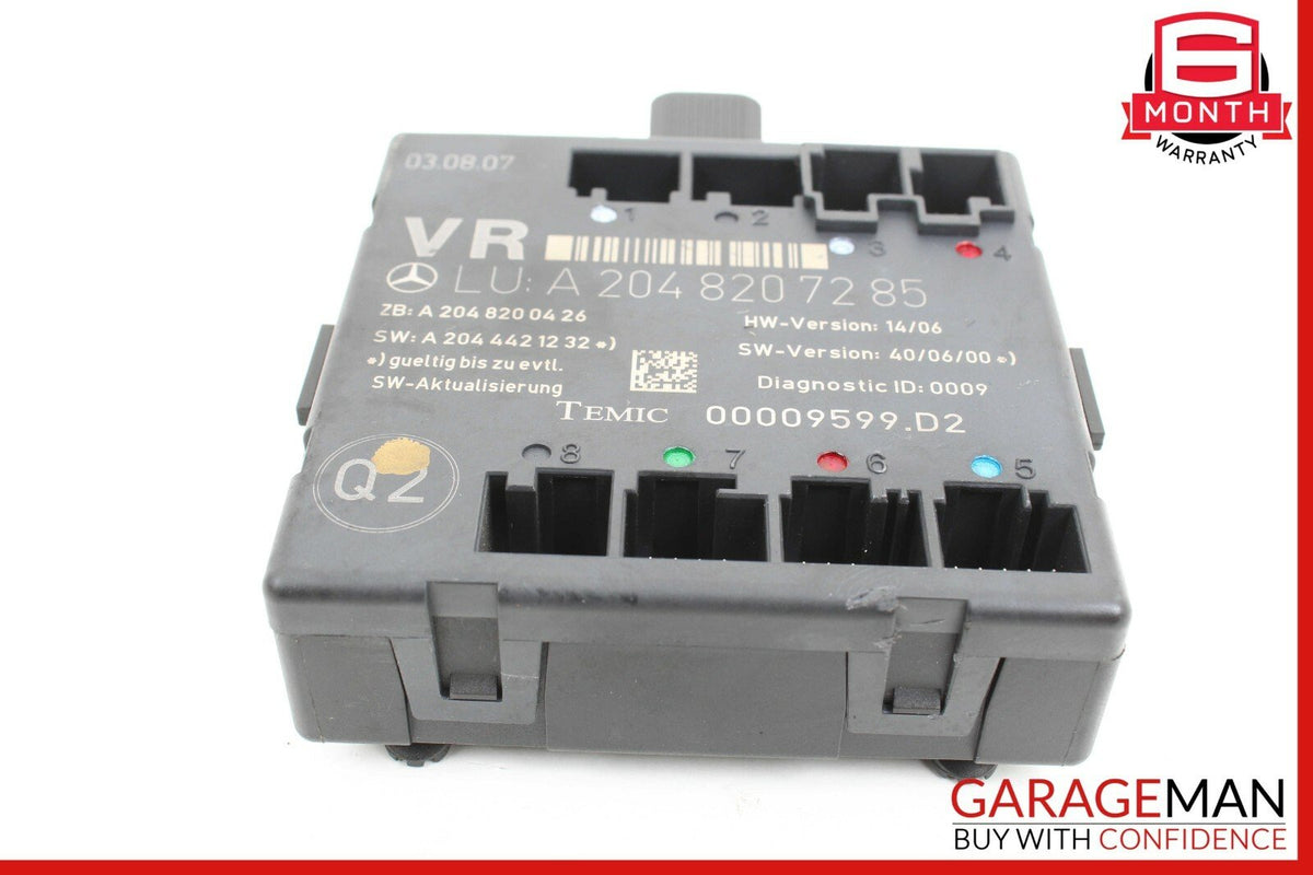 08-14 Mercedes W204 C300 C350 Sedan Front Right Side Door Control Module Unit