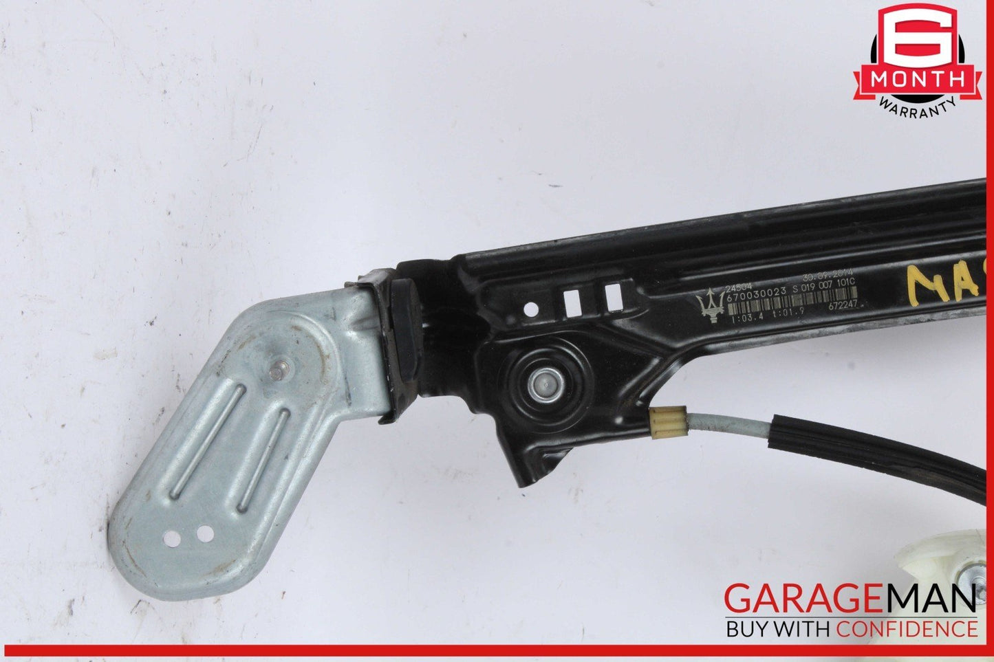 14-22 Maserati Ghibli Rear Left Driver Side Window Regulator 670030023 OEM