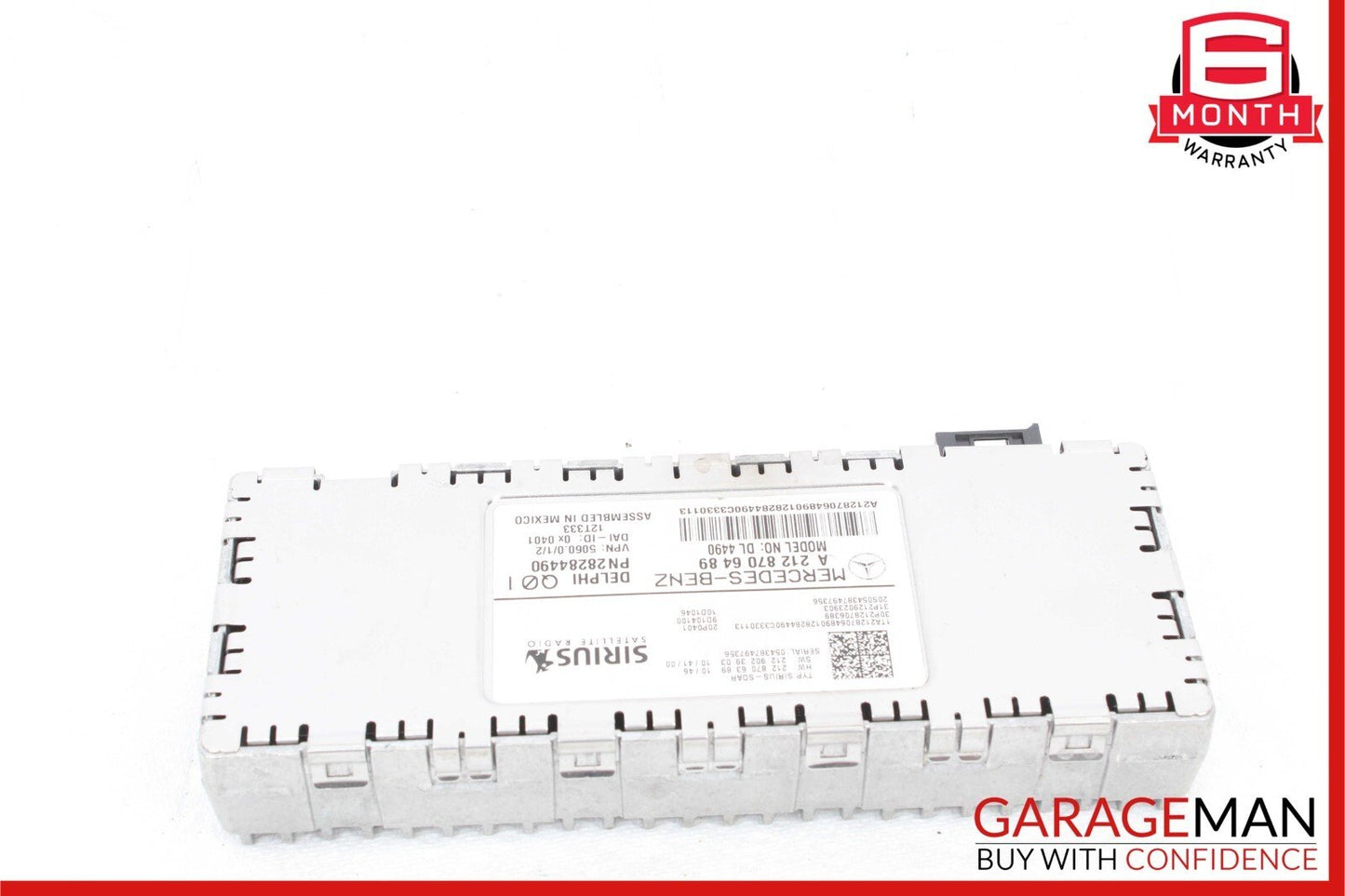 10-17 Mercedes W212 E63 AMG E550 Sirius Satellite Radio Receiver 2128706489 OEM