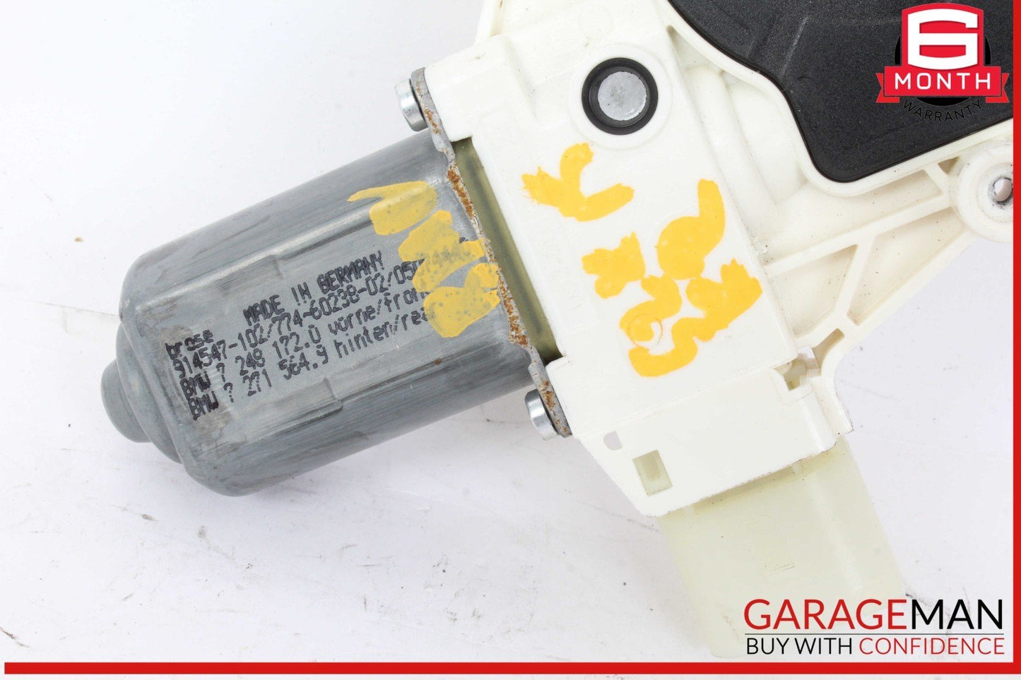 11-16 BMW 528i 535i 550i F10 Front Right Passenger Side Window Regulator Motor