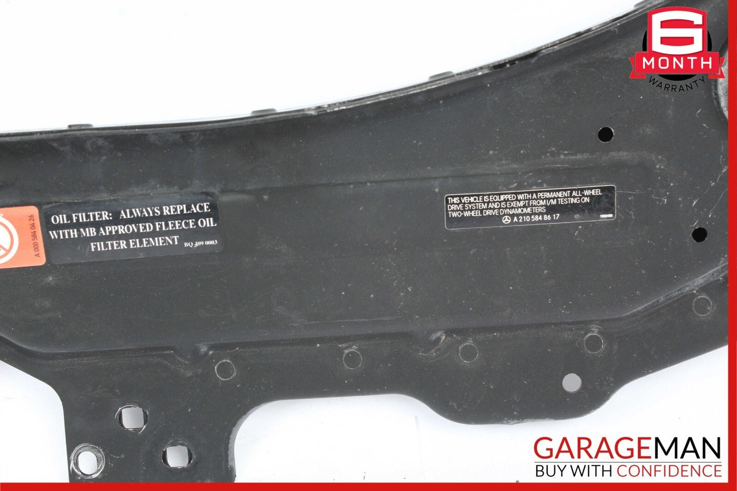 06-10 Mercedes W251 R350 R500 Front Upper Radiator Core Support Tie Bracket Bar