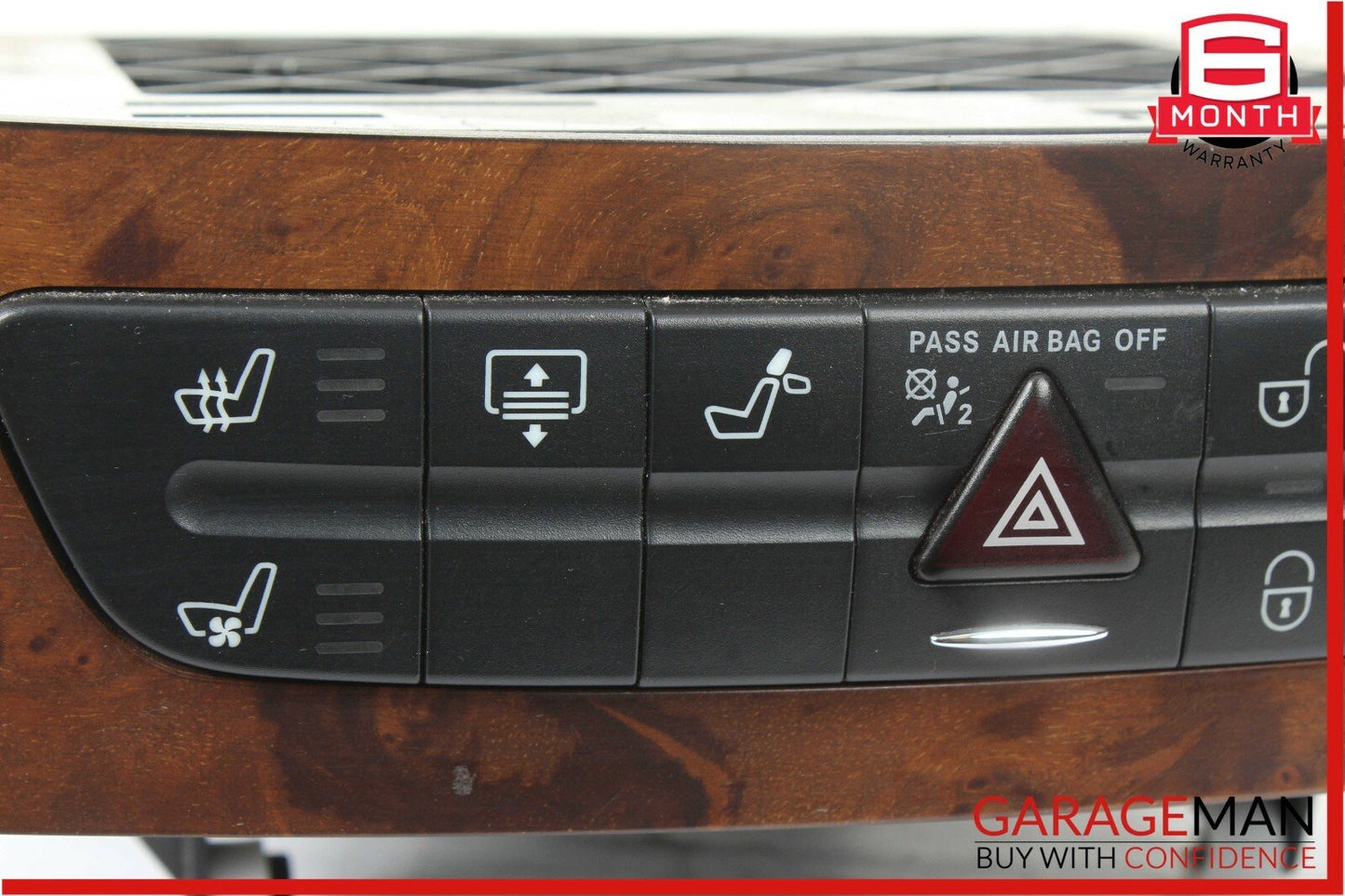 06-11 Mercedes W219 CLS500 Hazard Control Door Lock Switch Panel OEM