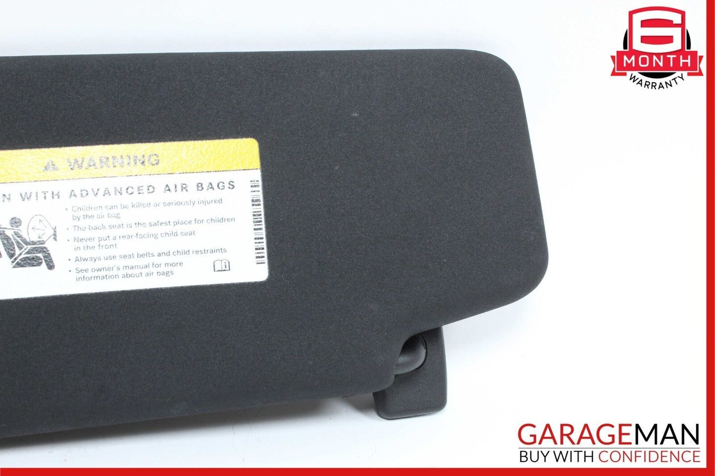 08-14 Mercedes W204 C250 Front Right Side Sun Visor Sunvisor Shade Black OEM