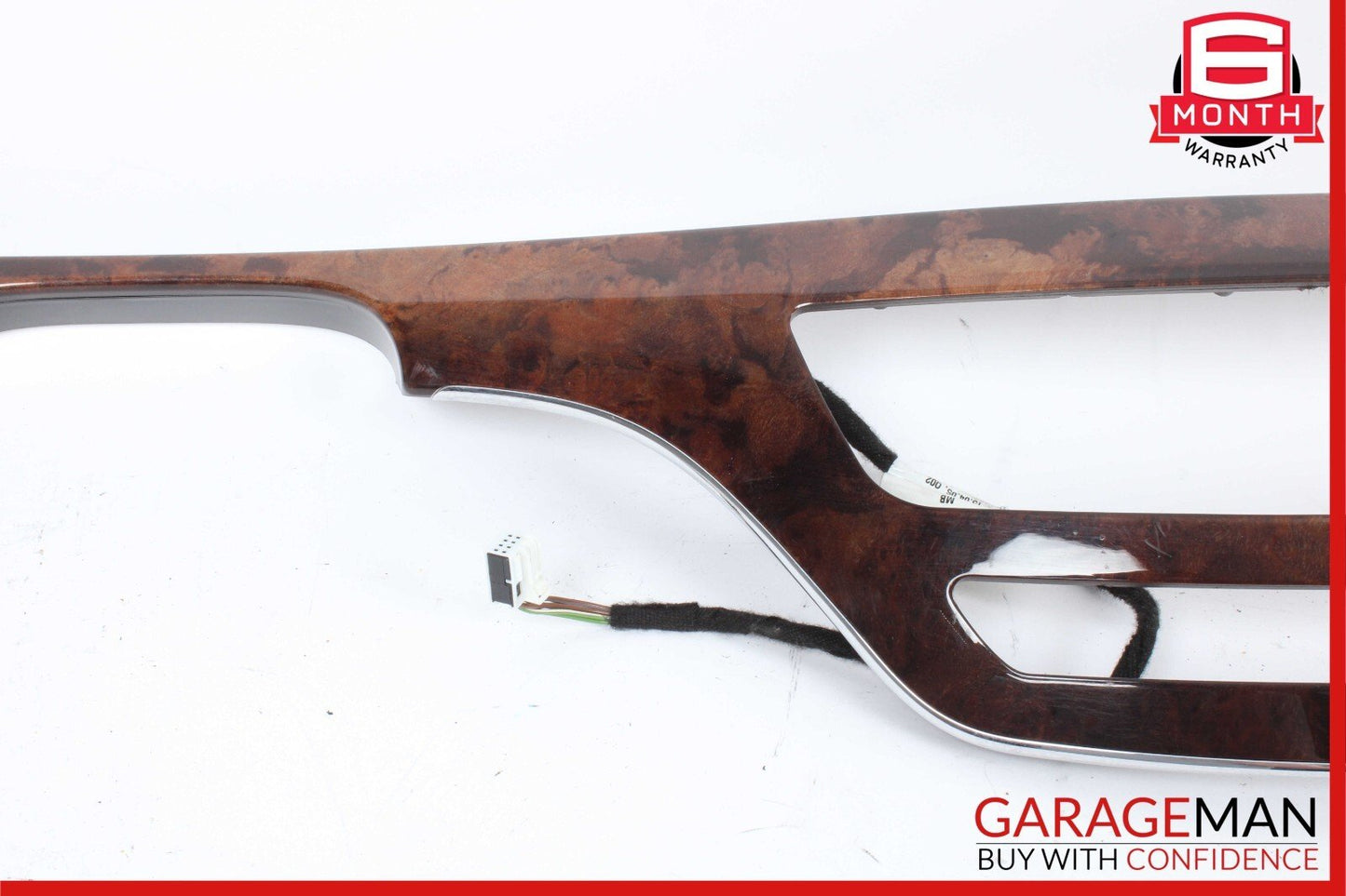 07-09 Mercedes W221 S550 Front Dashboard Dash Trim Panel Cover Bezel Wood OEM
