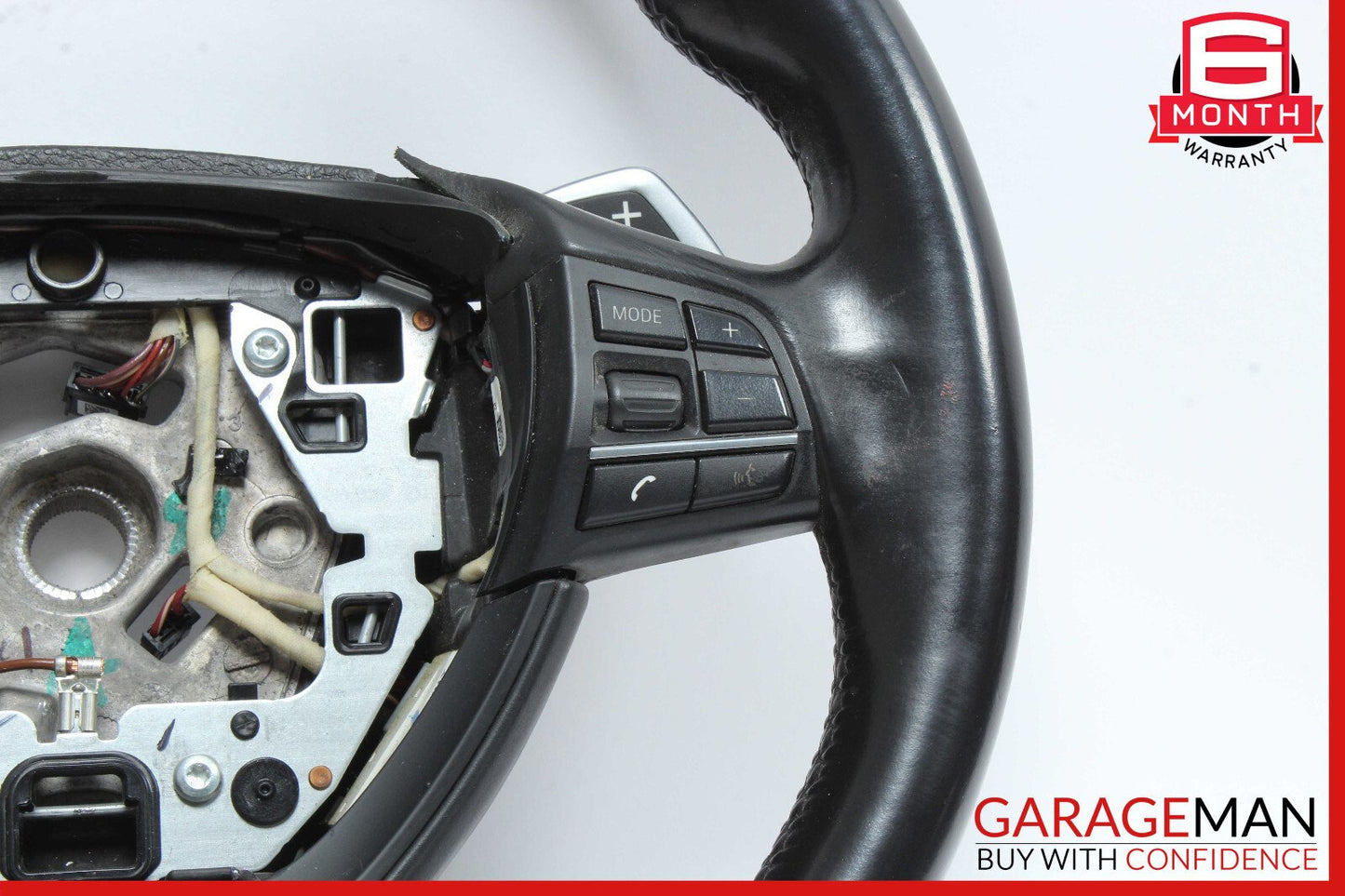 13-19 BMW 650i F06 Steering Wheel Black OEM