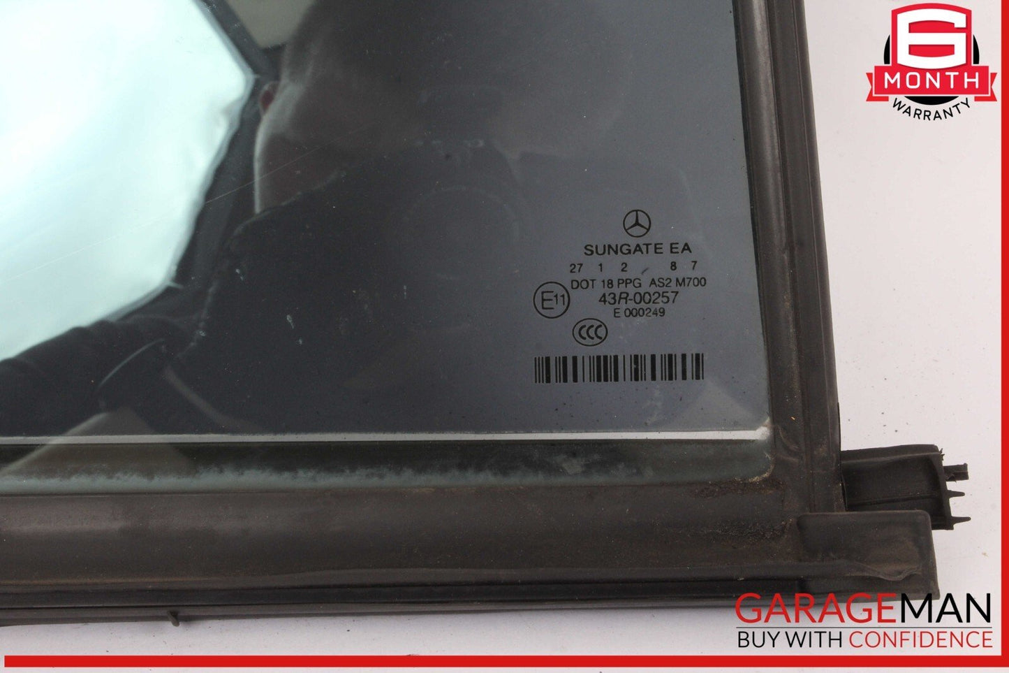 07-13 Mercedes W221 S550 S350 Rear Right Side Door Quarter Window Glass OEM