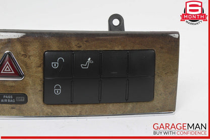 05-07 Mercedes W203 C230 Dashboard Dash Control Switch Panel Trim Wood OEM