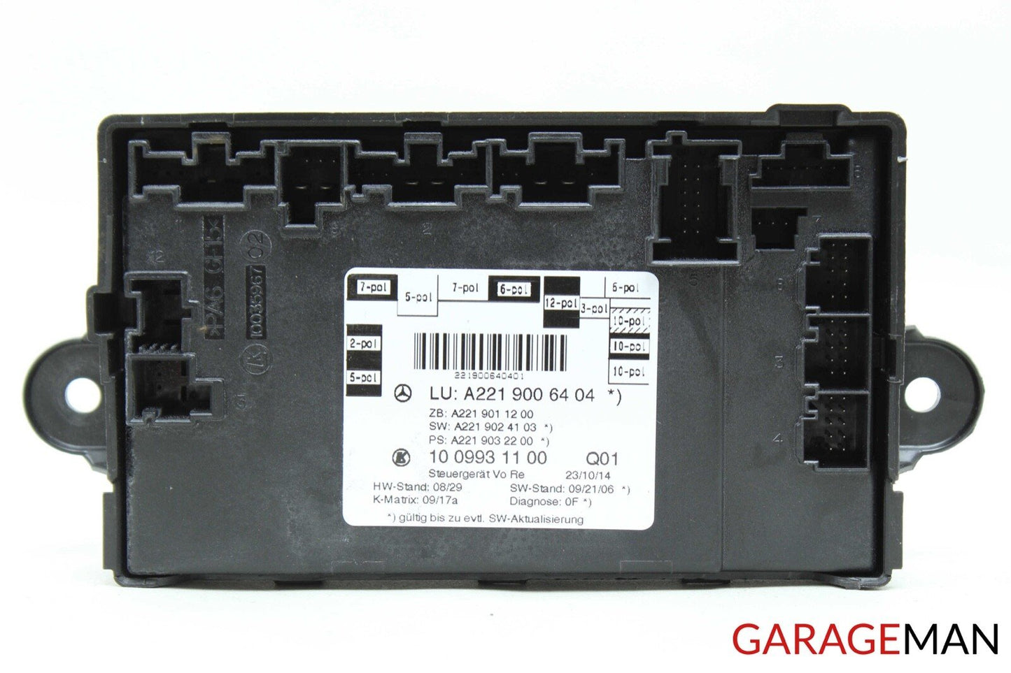 07-13 MERCEDES W221 S550 FRONT RIGHT CONTROL DOOR MODULE A2219006404 OEM