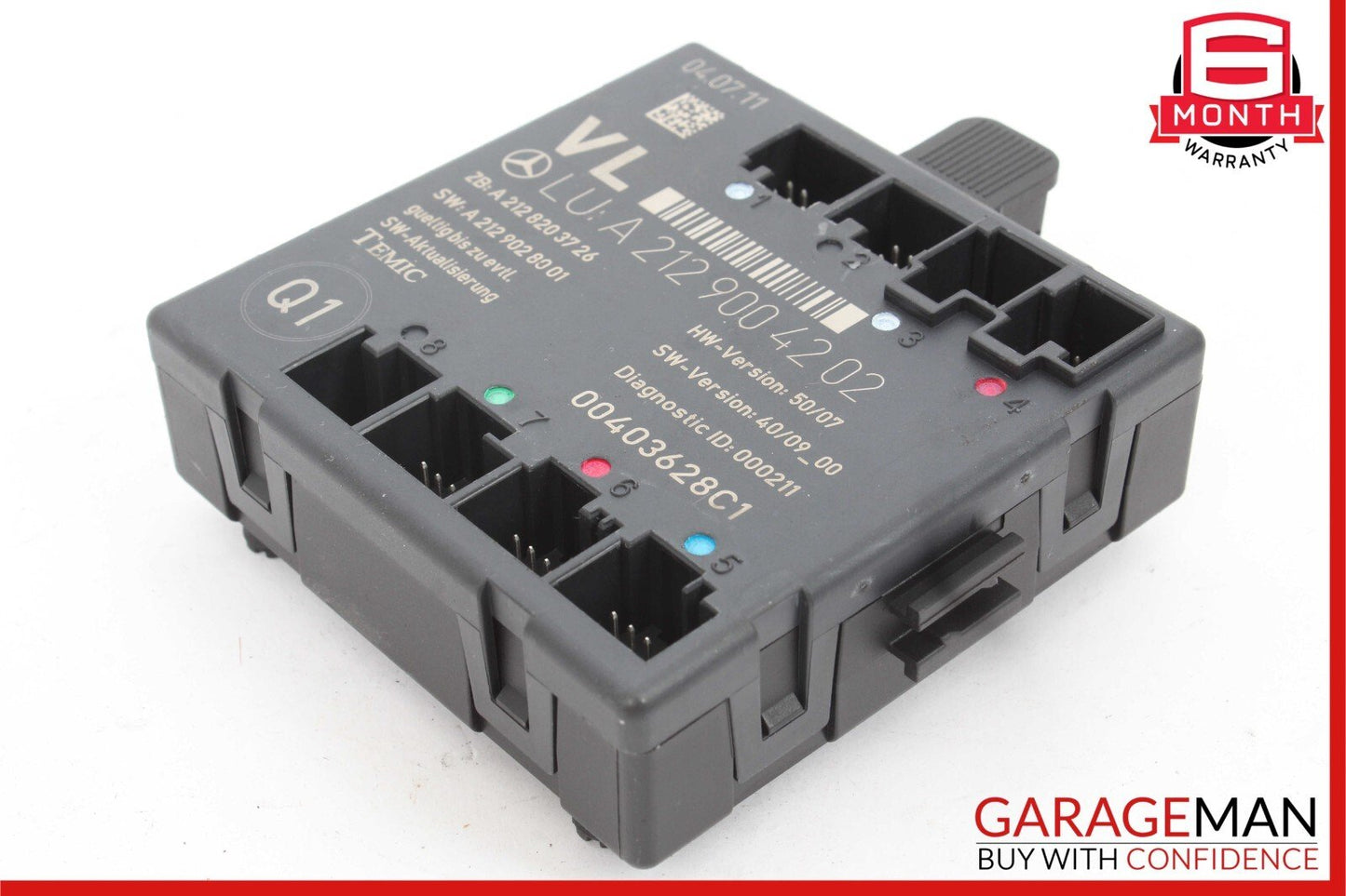 08-18 Mercedes E350 CLS400 C250 SLK350 Front Left Side Door Control Module Unit
