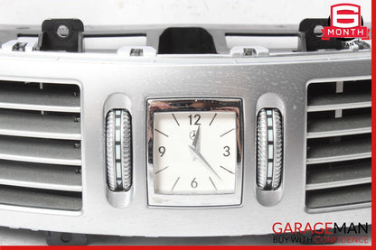 07-13 Mercedes W221 S550 Center Dash Air Vent AC A/C Clock Trim Cover Assembly