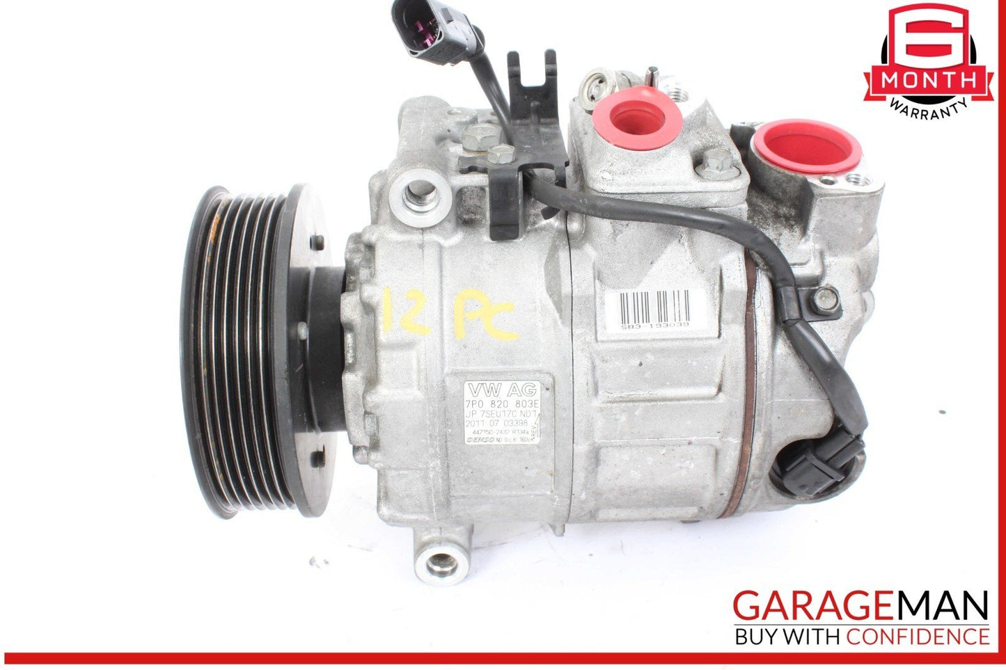 11-18 Porsche Cayenne 958 AC A/C Air Conditioning Compressor Pump OEM