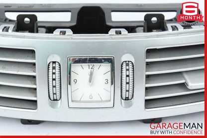 07-13 Mercedes W221 S550 Center Dash Air Vent AC A/C Clock Trim Cover Assembly
