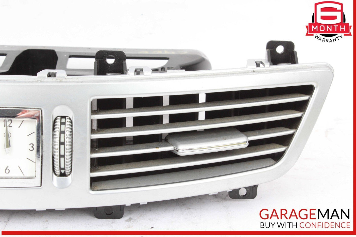 07-13 Mercedes W221 S400 Hybrid Center Dash A/C Air Vent Trim Clock OEM
