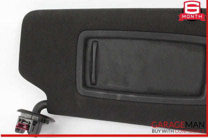 17-20 BMW 530E Front Right Passenger Side Sun Visor Sunvisor Black OEM
